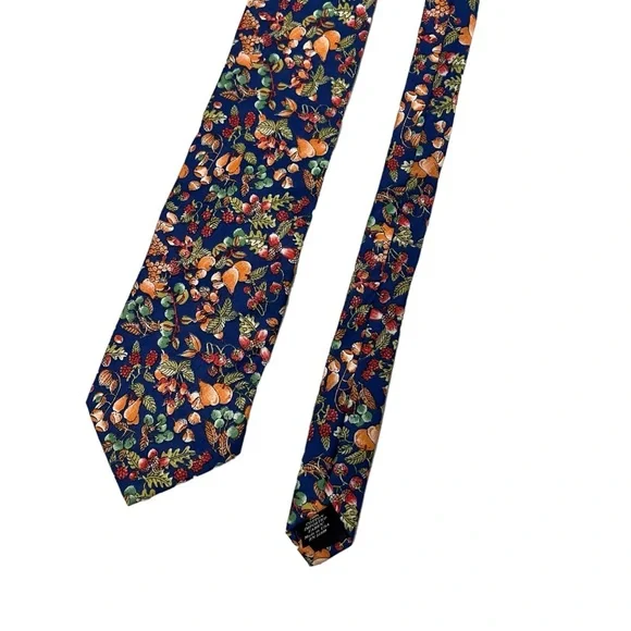 NWT, Vintage Banana Republic Safari & Travel Clothing Co Men's Cotton Floral Tie - Picture 8 of 13